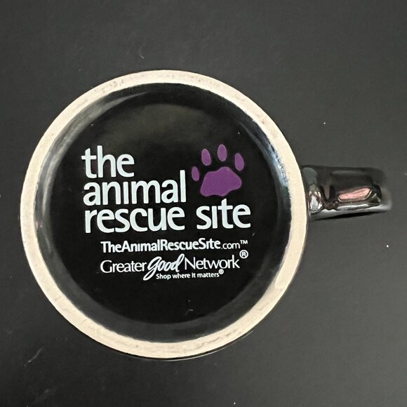 Animal Rescue Site Cats Kittens Paw Prints Caffeinated Decaf Pun Coffee Mug - Picture 7 of 10